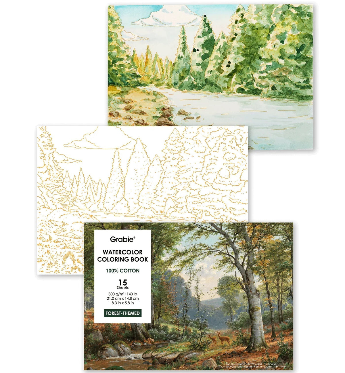 Watercolor Coloring Book