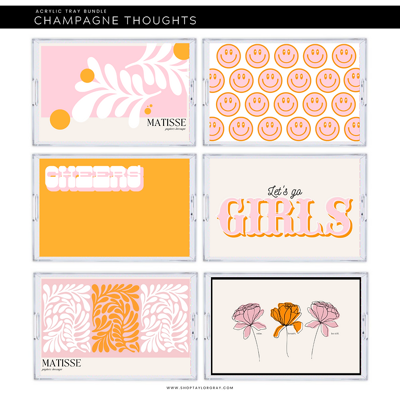 Champagne Thoughts Interchangeable Inserts