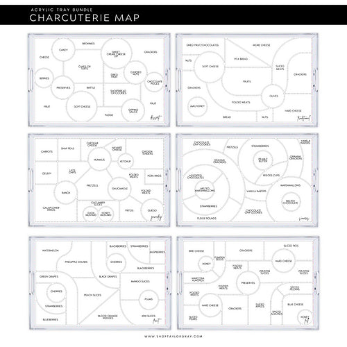 Charcuterie Map Interchangeable Inserts
