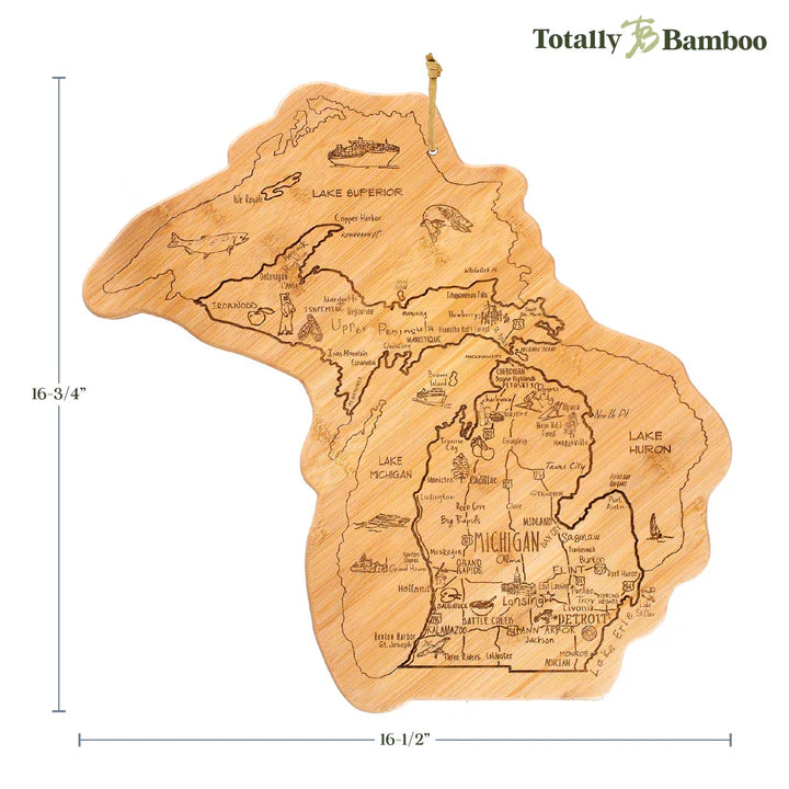 Destination Michigan w/ UP Cutting/Serving Board