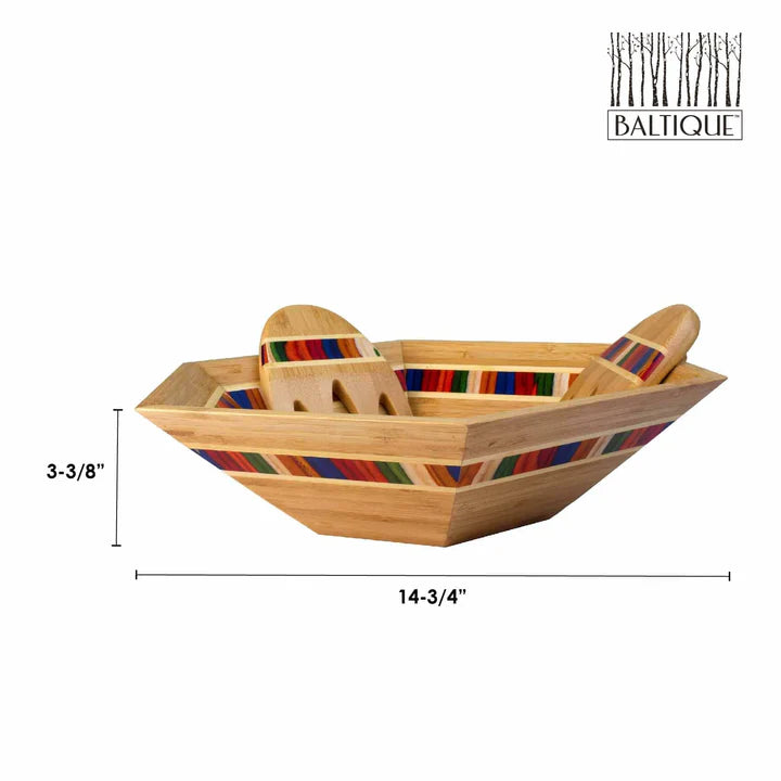Marrakesh 14" Salad Bowl w/ Salad Hands