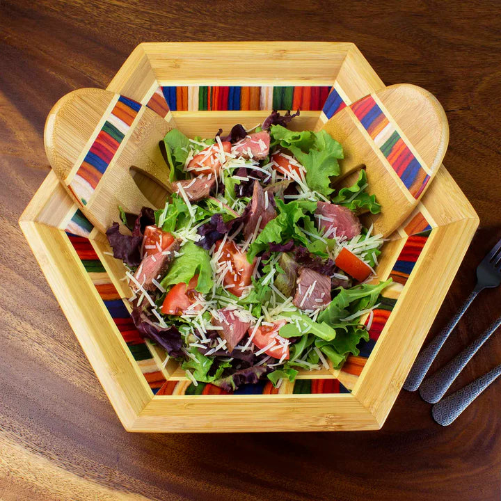 Marrakesh 14" Salad Bowl w/ Salad Hands