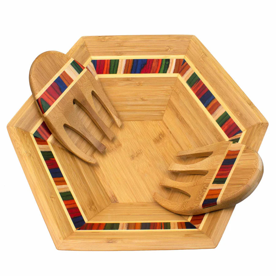 Marrakesh 14" Salad Bowl w/ Salad Hands