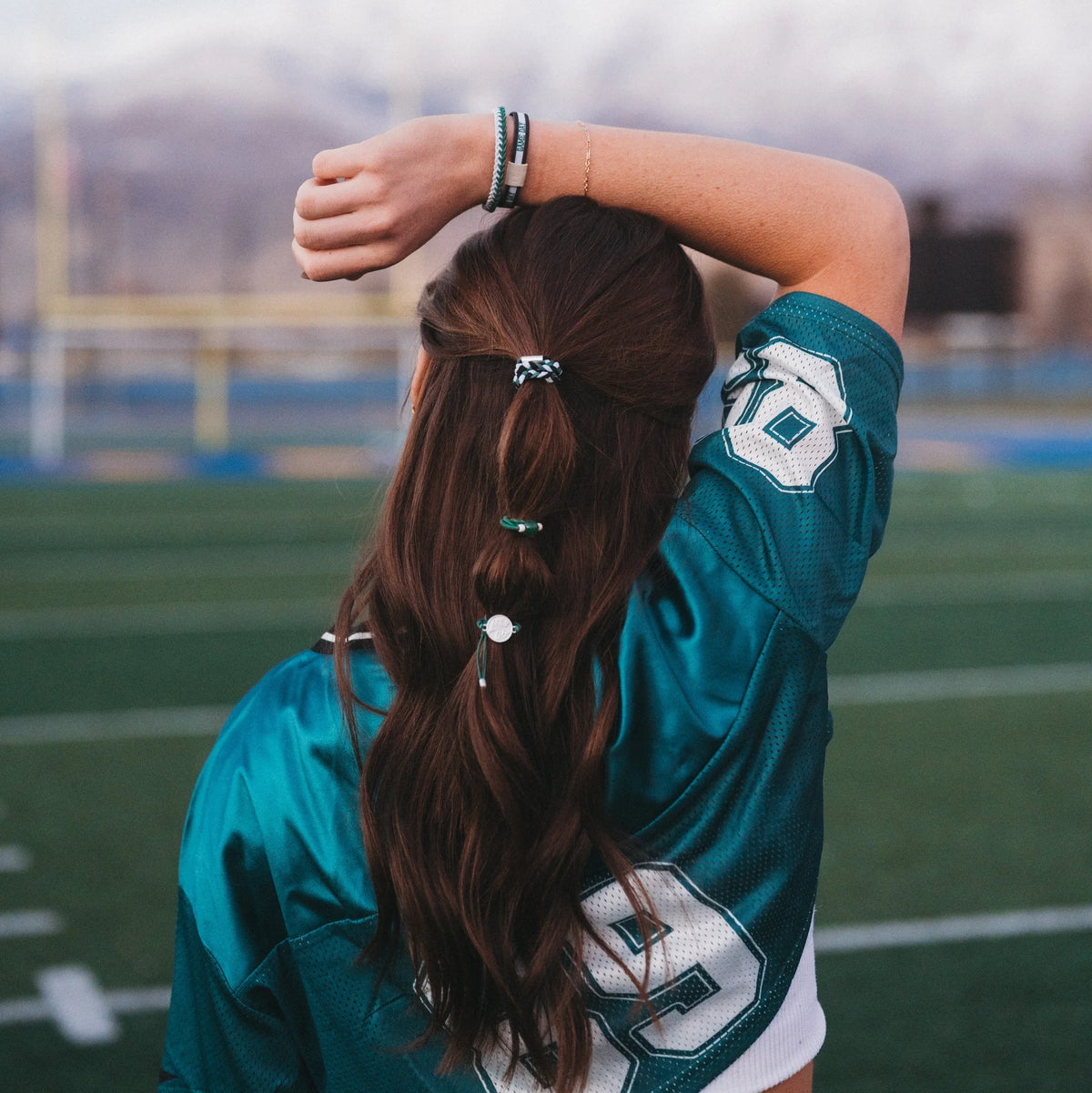Game Day: Hair + Tie Bracelets