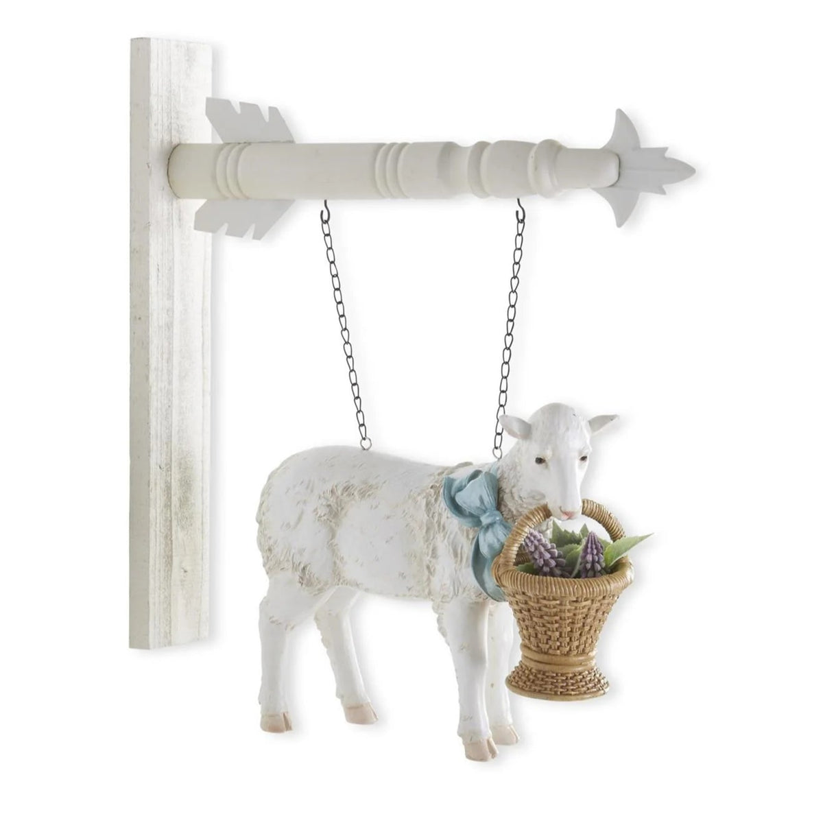 Resin Sheep w/ Basket for Arrow Holder