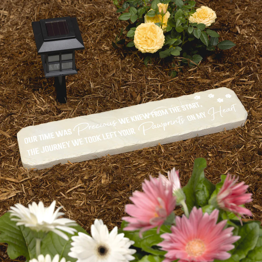 Pawprints on My Heart Garden Stepping Stone