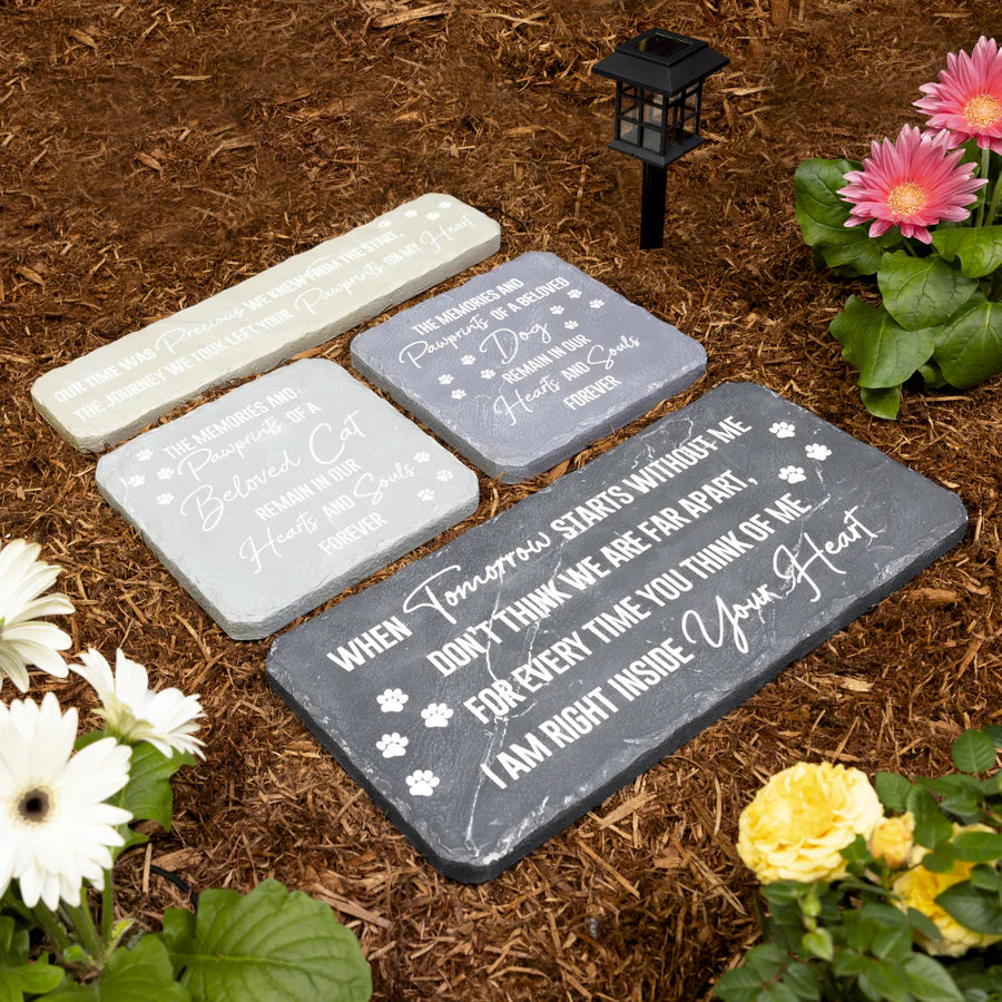 Pawprints on My Heart Garden Stepping Stone