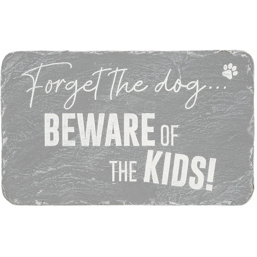 Beware of the Kids Garden Stepping Stone