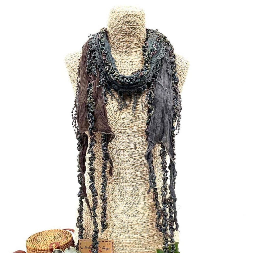 Monkey Mango Ombre Fringe Scarf