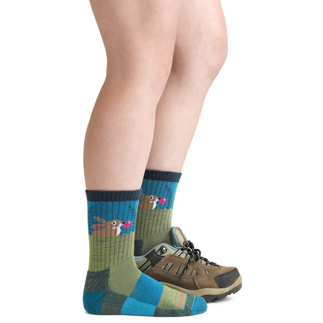Kids Jr. Hike/Trek Bubble Bunny Micro Crew Cushioned Lightweight Hiking Socks