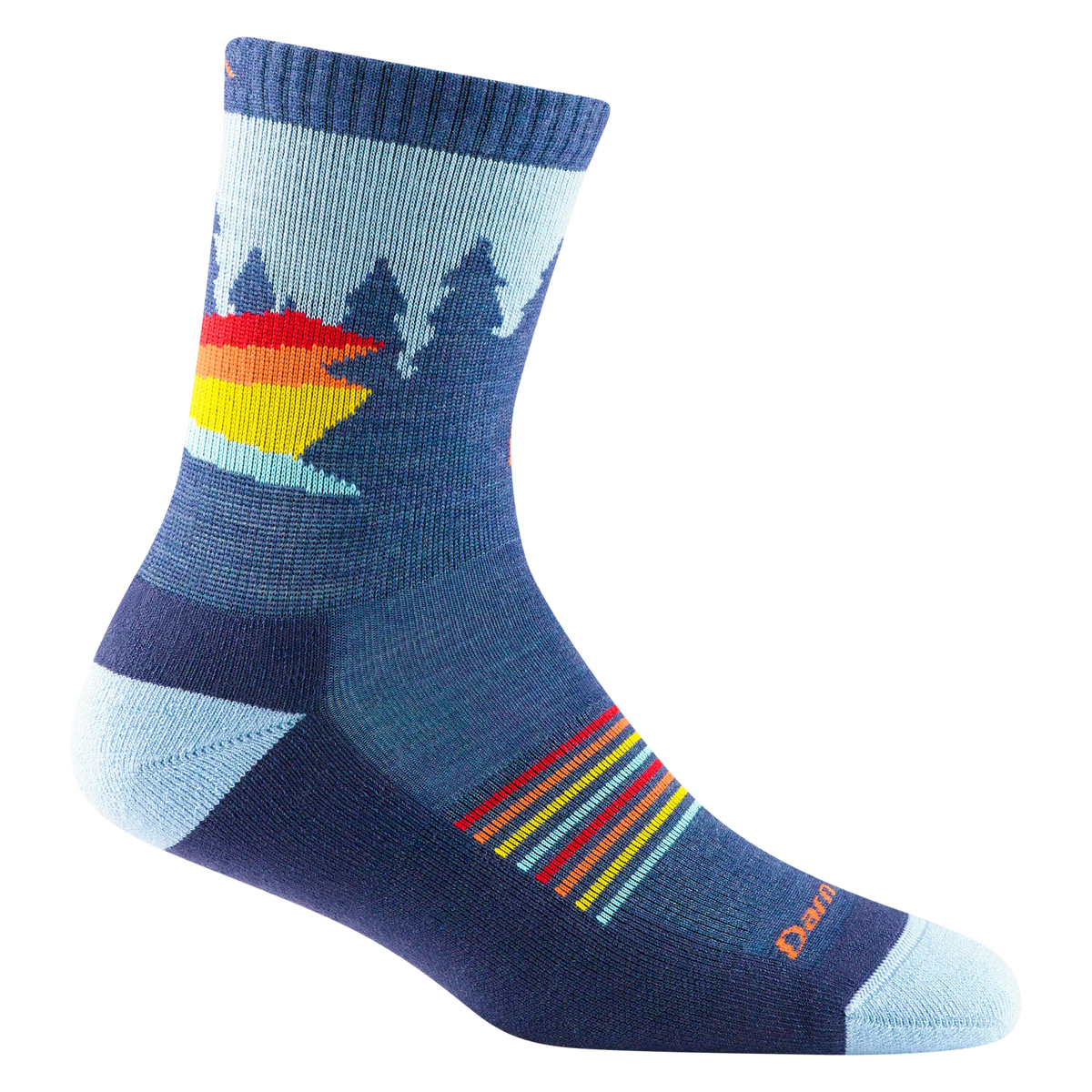 Kids Jr. Hike/Trek Van Wild Micro Crew Cushioned Lightweight Hiking Socks