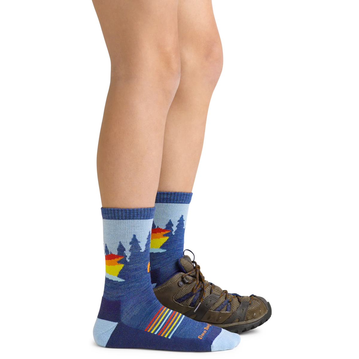 Kids Jr. Hike/Trek Van Wild Micro Crew Cushioned Lightweight Hiking Socks