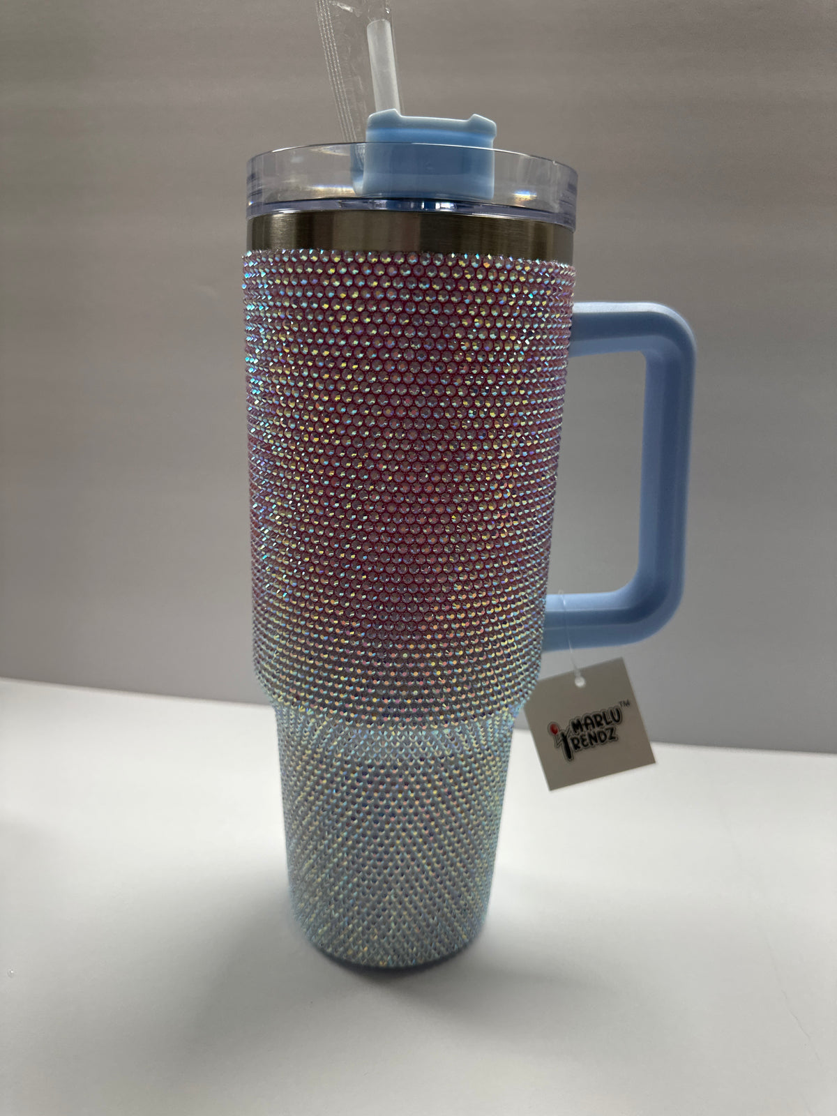 40oz. Ombré glitz tumbler