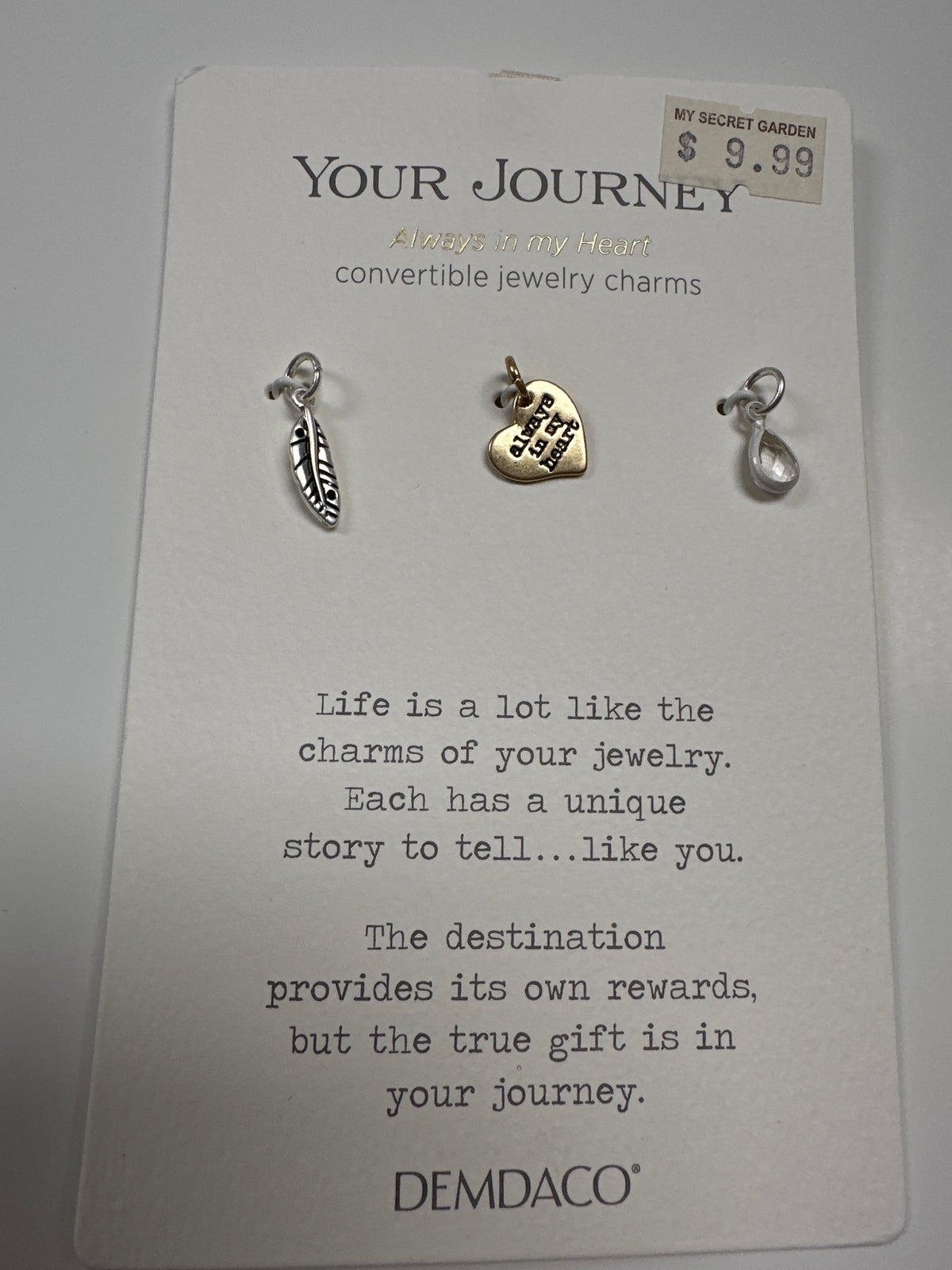 Your Journey jewelry charms