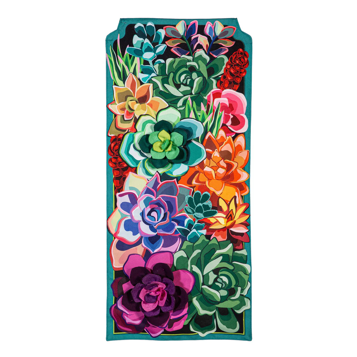 Summer Succulent Everlasting Impression Textile Decor