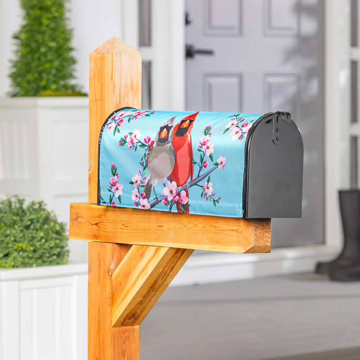 Cardinal Couple Mailbox Cover