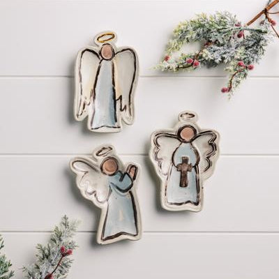 Mud Pie Ceramic Angel Tidbit Dish