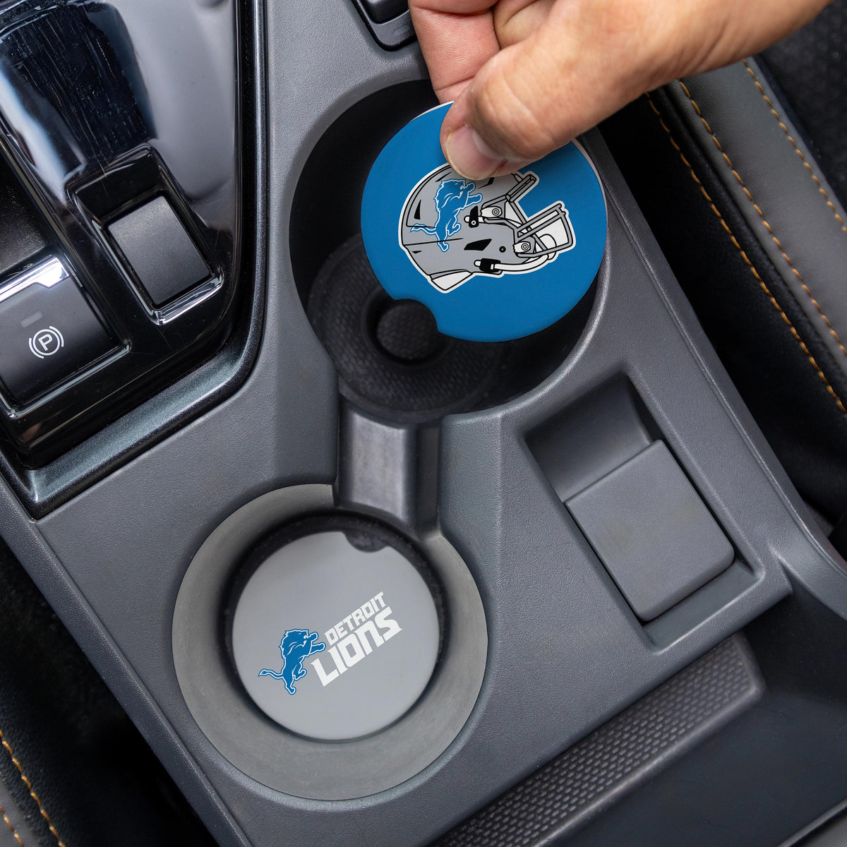 Detroit Lions Car Coasters Set/2