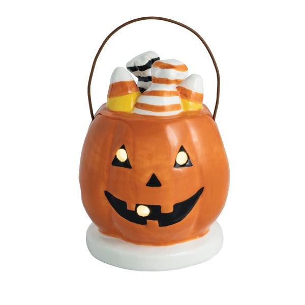 Pumpkin Basket LED Sitter