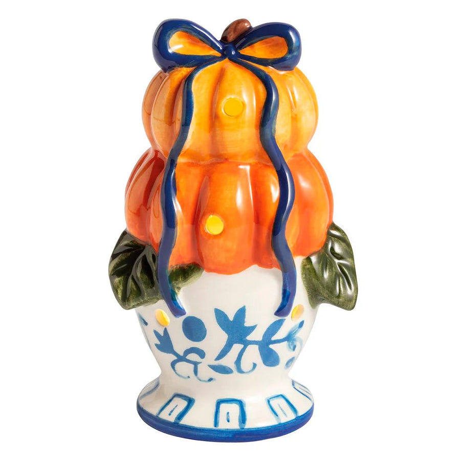 Topiary Pumpkin Light-Up Sitter — Mud Pie