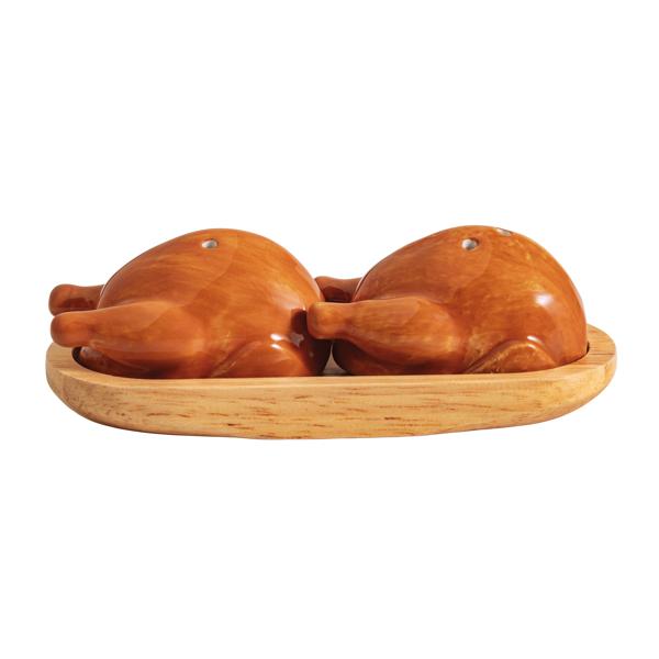 Mud Pie Turkey Salt & Pepper Shaker Set