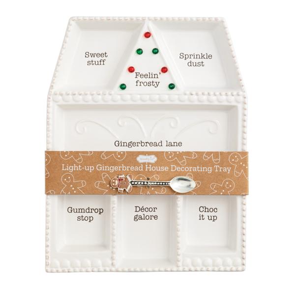 Mud Pie Gingerbread House Tray