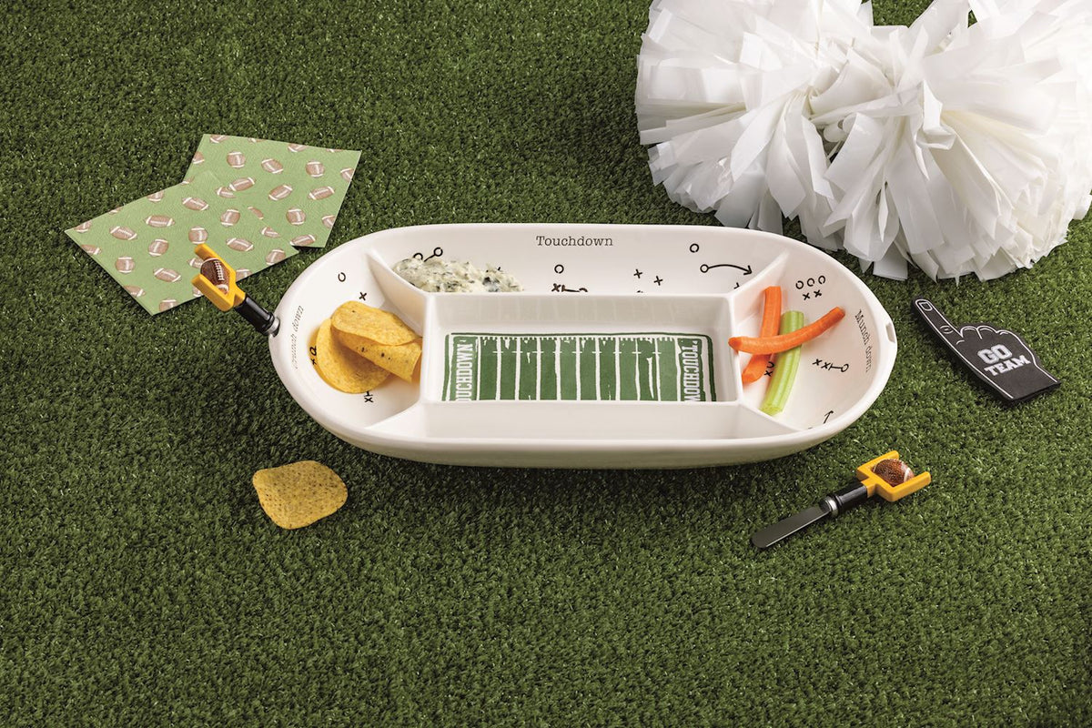 Divided Football Field Platter