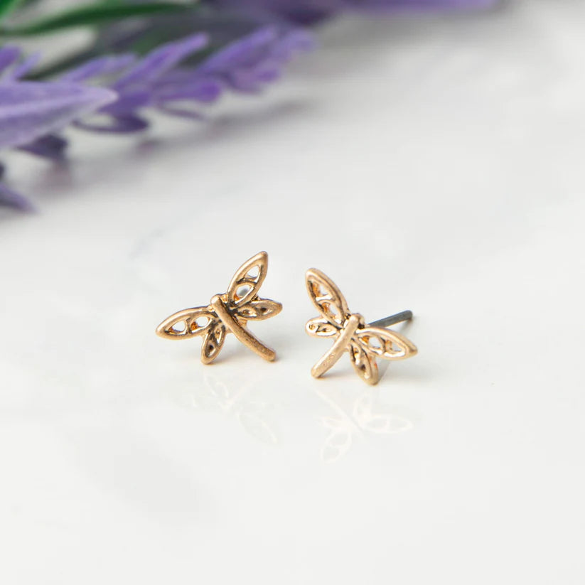 Dragonfly Stud Buds Earrings
