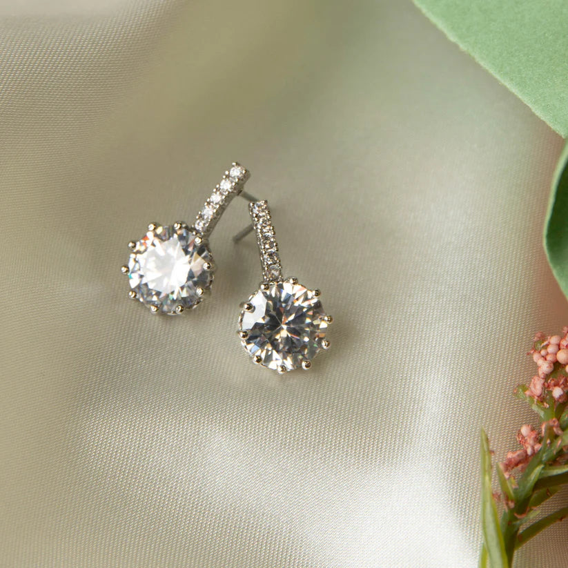 Pave Bar Dazzler Earrings