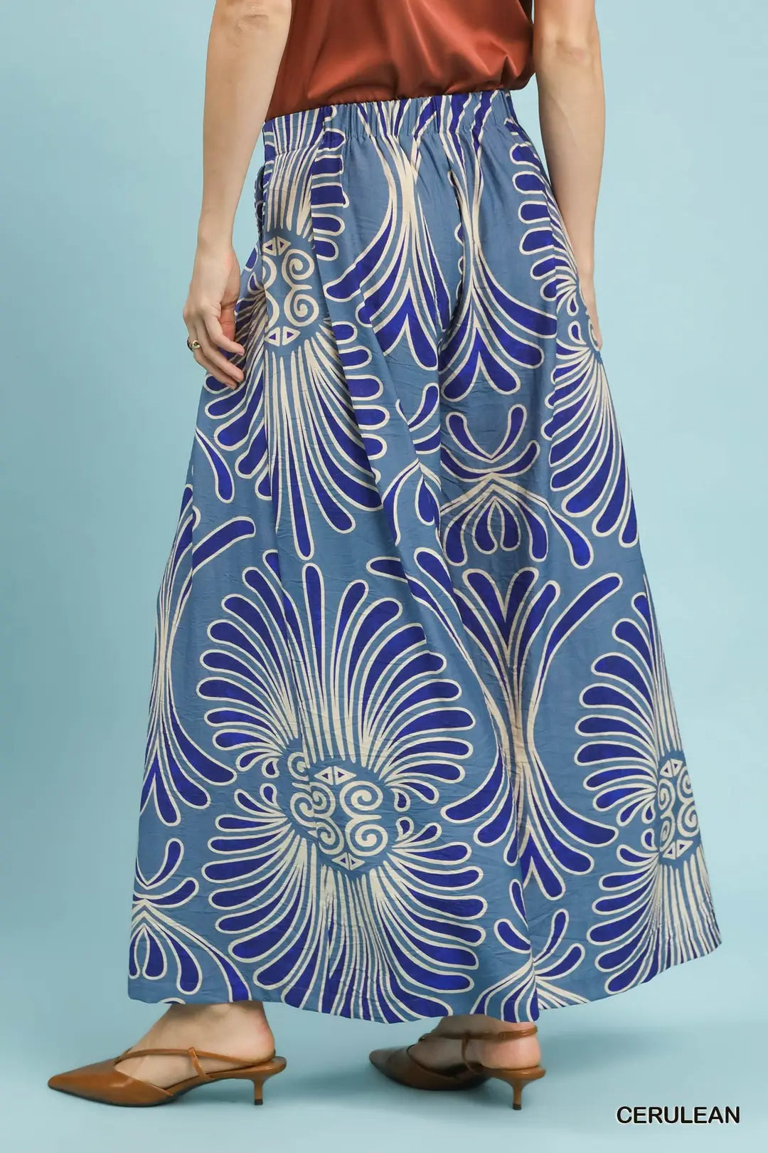 Tropical Swirl Wide Leg Pants