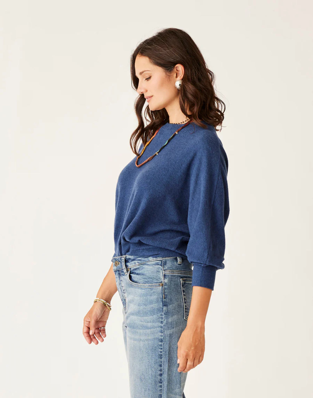 Anneke Supersoft Dolman - Navy Heather