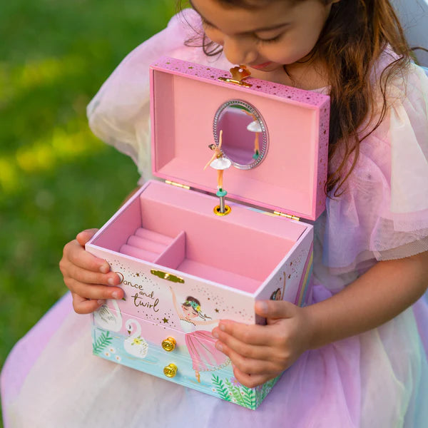 Ballerina Musical Jewelry Box w/ 2 Drawers