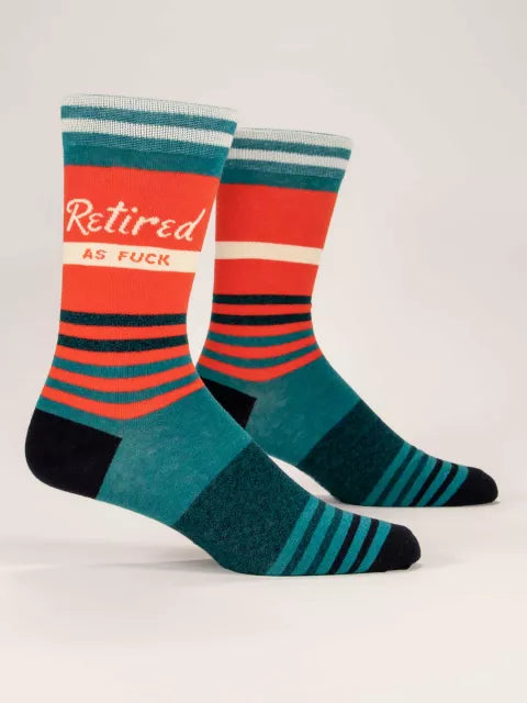 Retired As F@#$ Men&#39;s Crew Socks