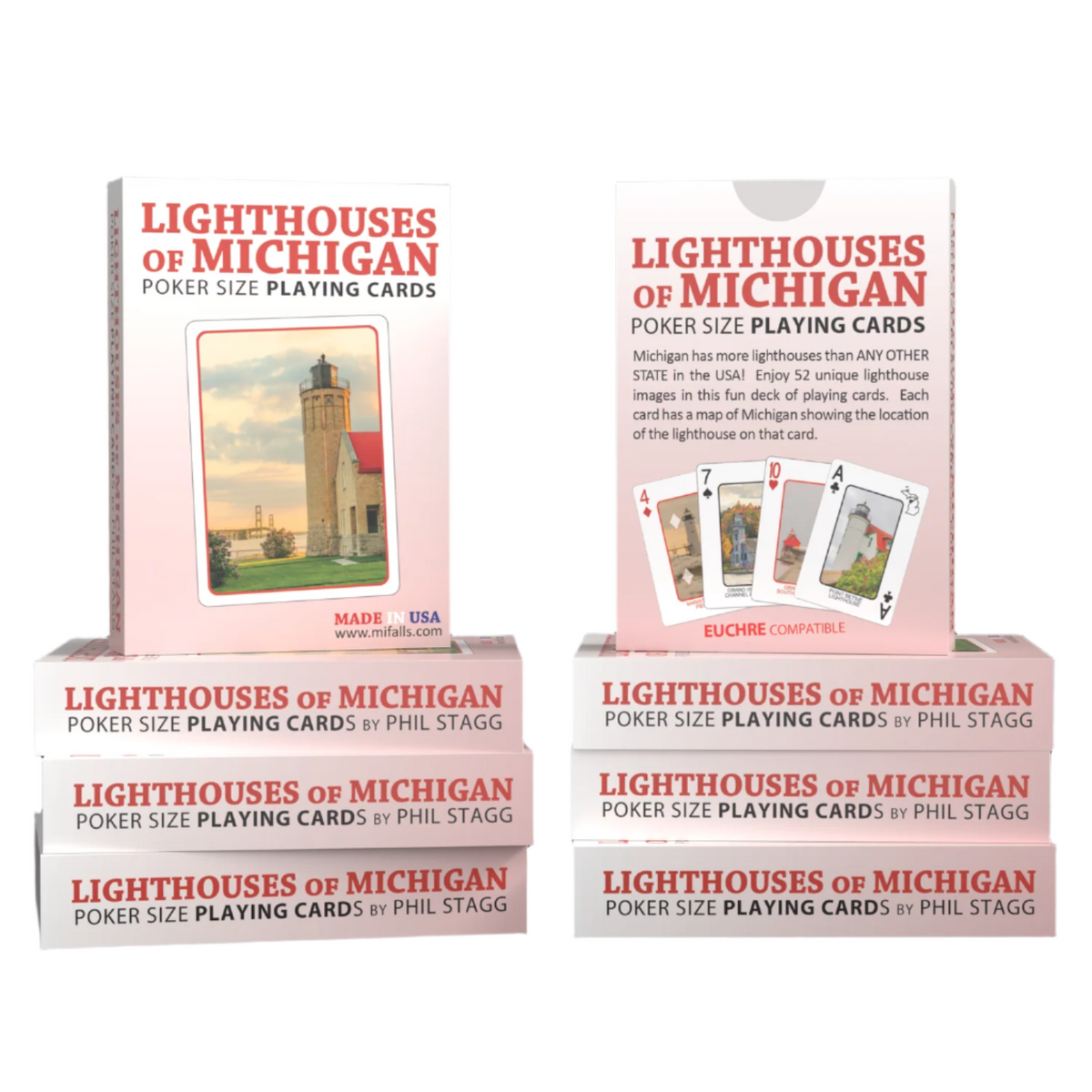Lighhouses of Michigan Playing Cards