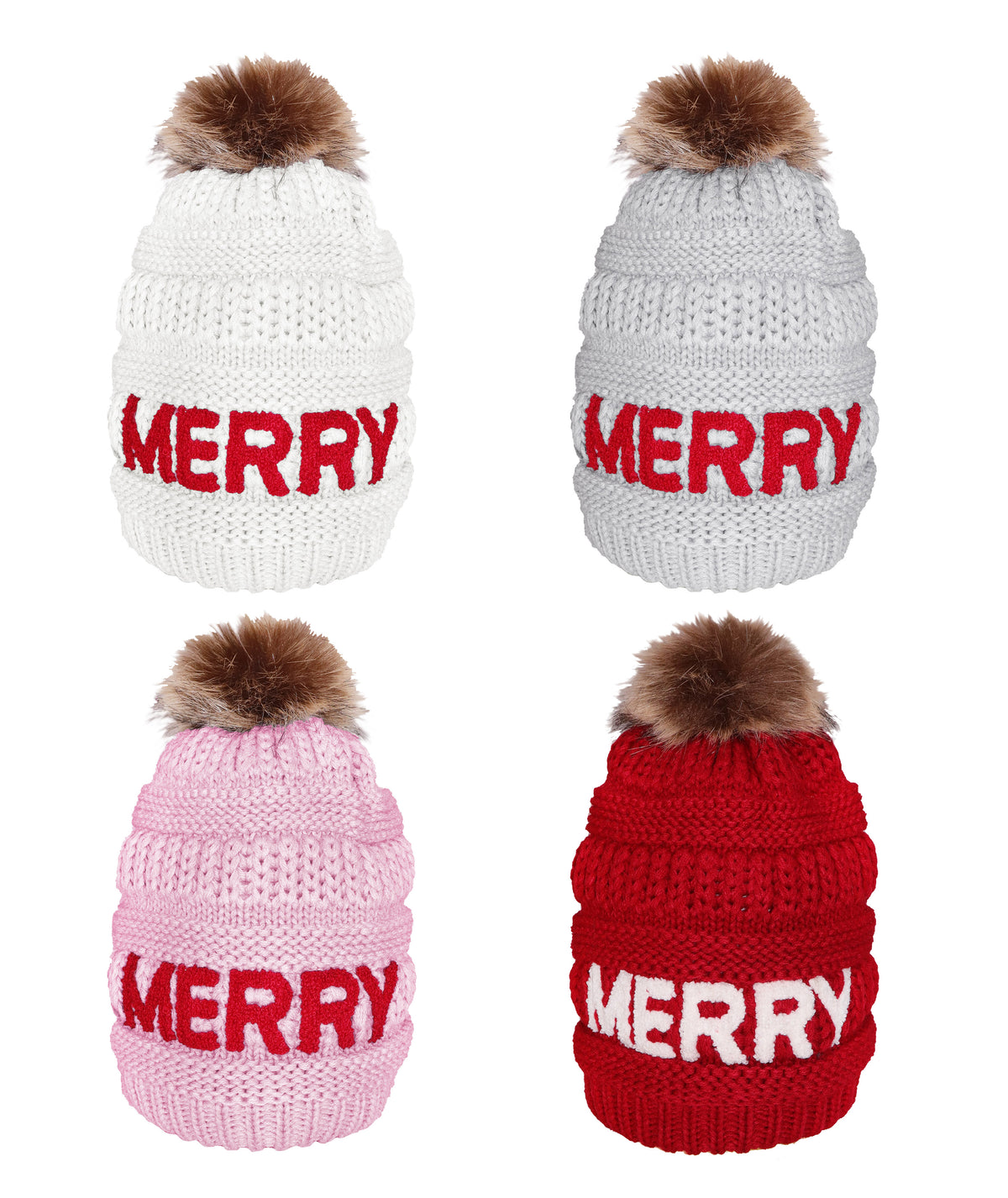 Candy Lane Merry Chenille Letter Beanie