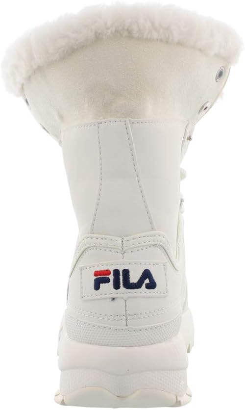 Final Sale. White Disruptor Shearling Boot My Secret Garden