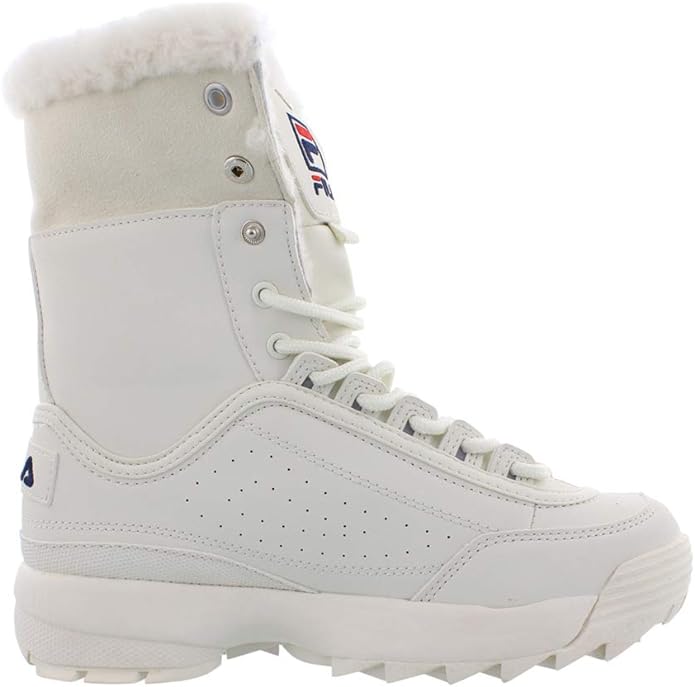 White Disruptor Shearling Boots