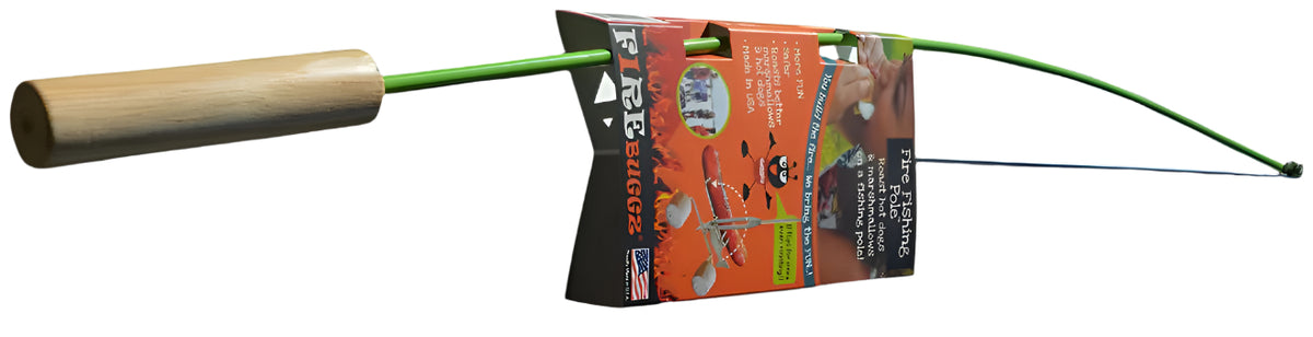 campfire fishing pole Firebuggz Fire Fishing Pole (Wood Handle)