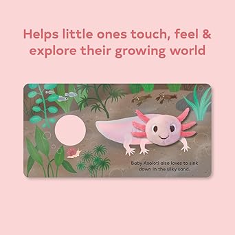 Baby Axolotl Finger Puppet Board Book