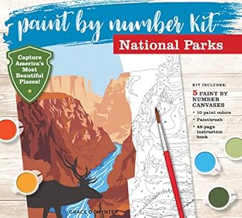 Paint By Number National Parks Kit