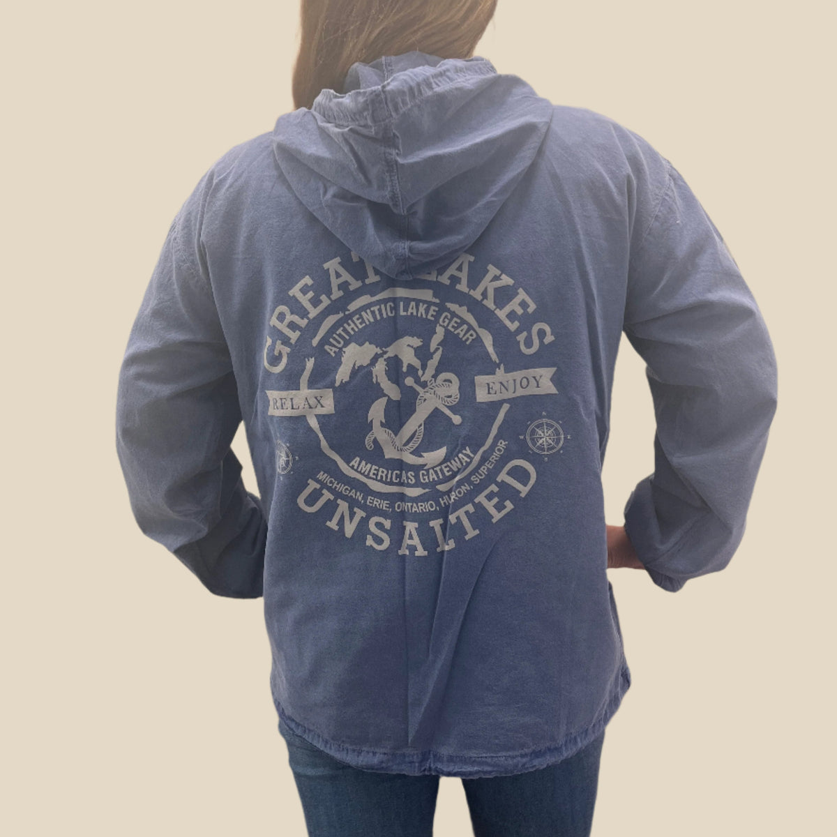 Great Lakes Zip Thin Hoodie