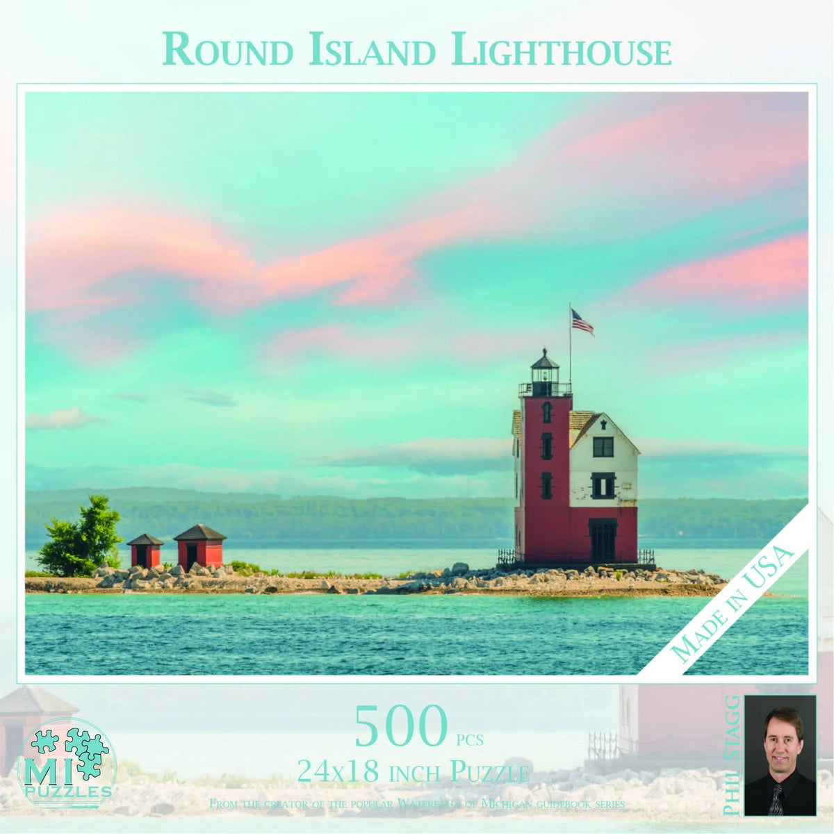 Round Island Lighthouse 500 pcs Puzzle