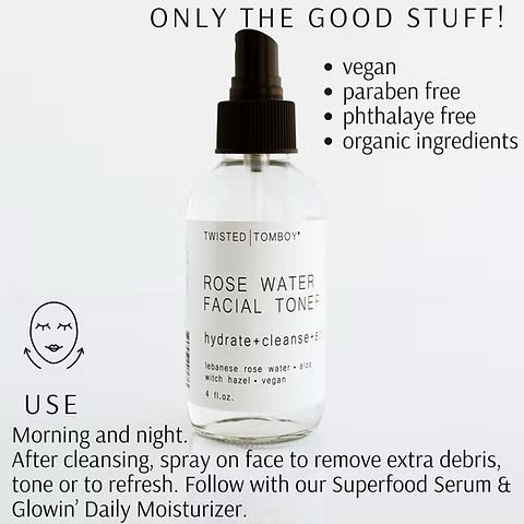 Twisted Tomboy Rose Water Facial Toner