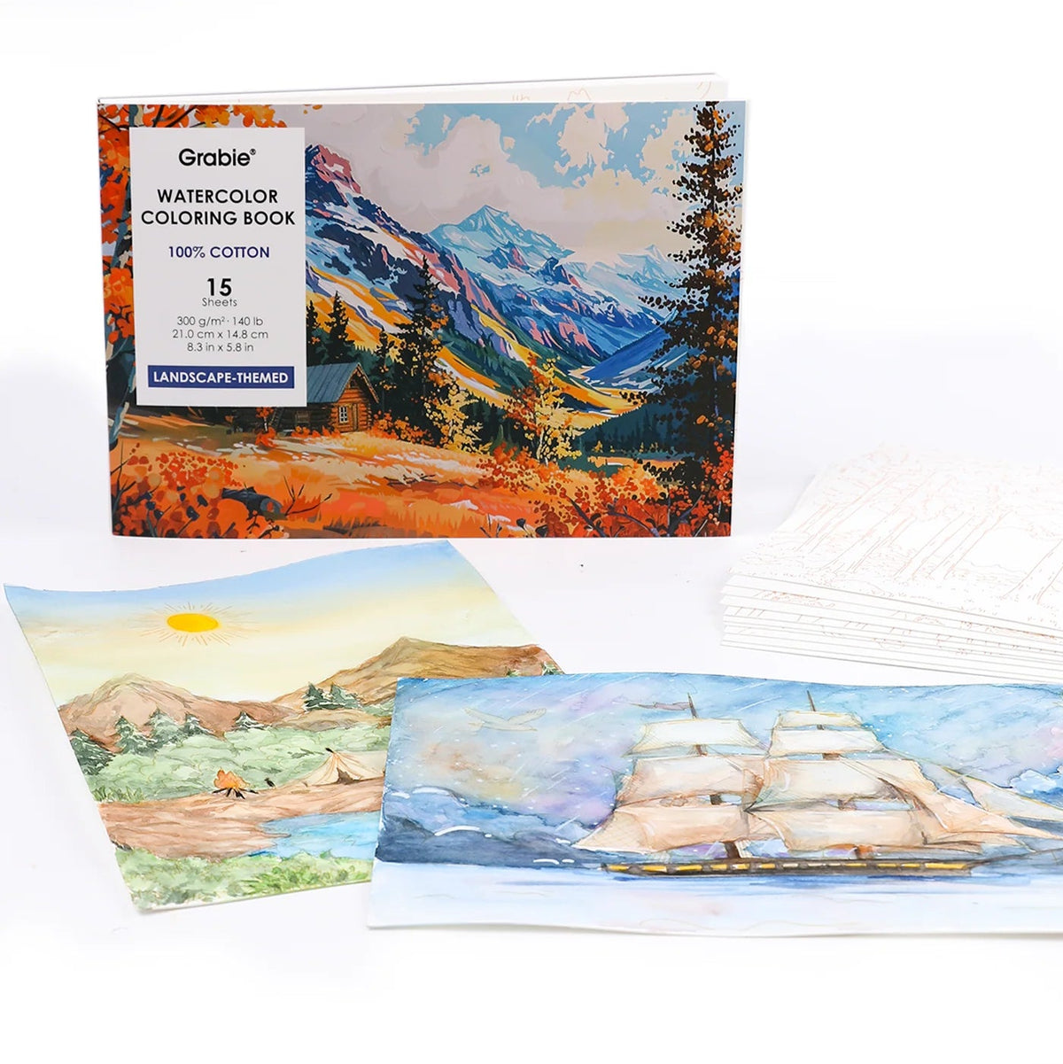 Watercolor Coloring Book
