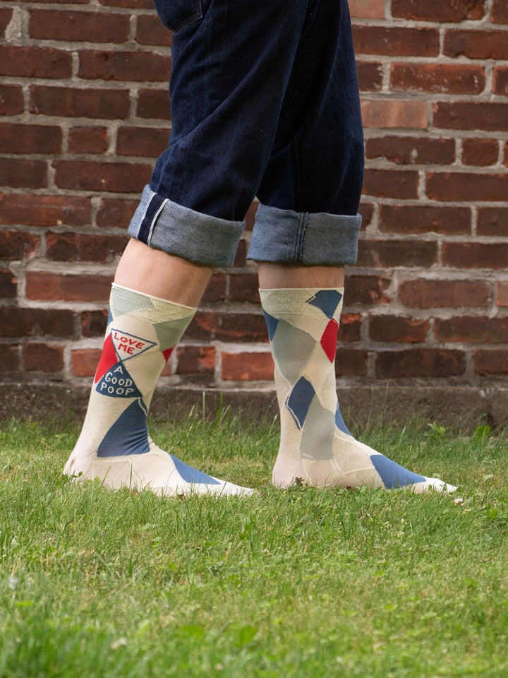 Love Me A Good Poop Men&#39;s Crew Socks