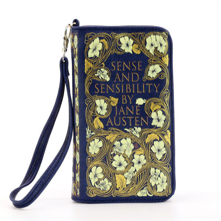 Sense and Sensibility Floral Book Wallet/Wristlet