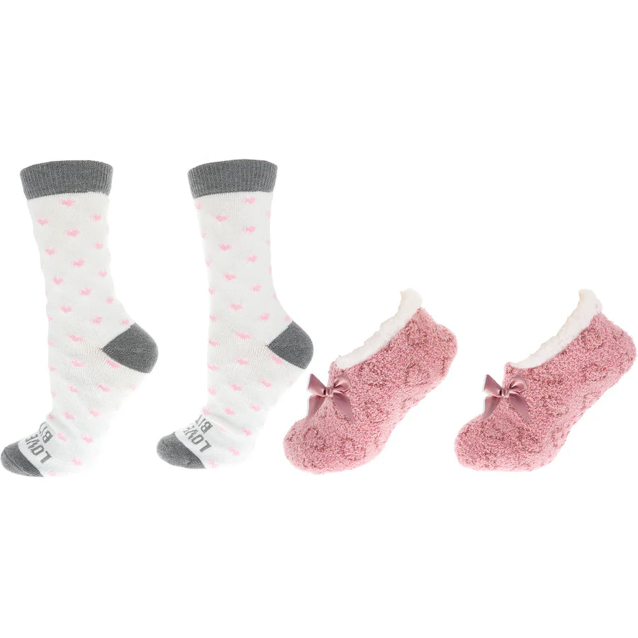 Love You B*tch Slipper Socks Gift Set