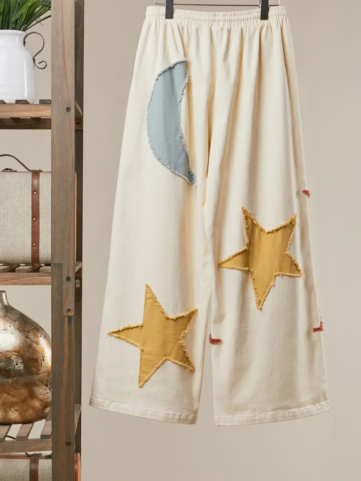 Ivory Sun/Moon/Stars w/ Drawstring Pants