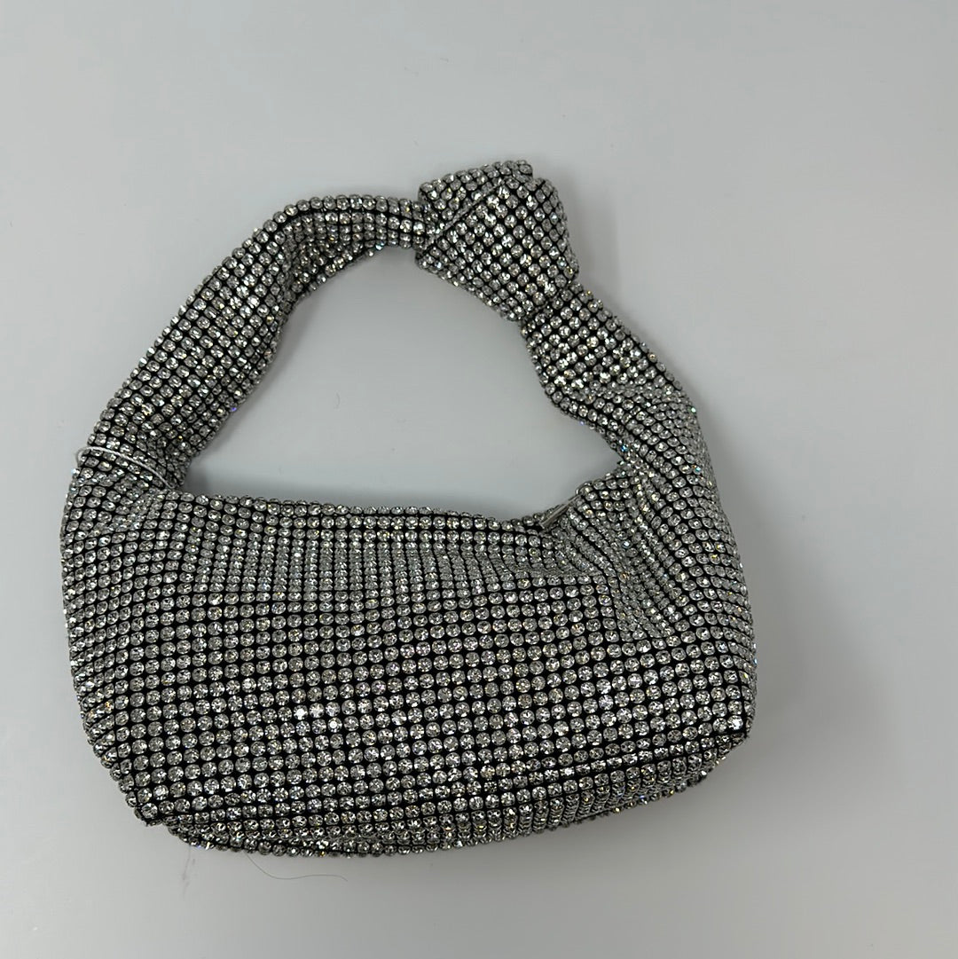 Evening Rhinestone Slouch Handbag