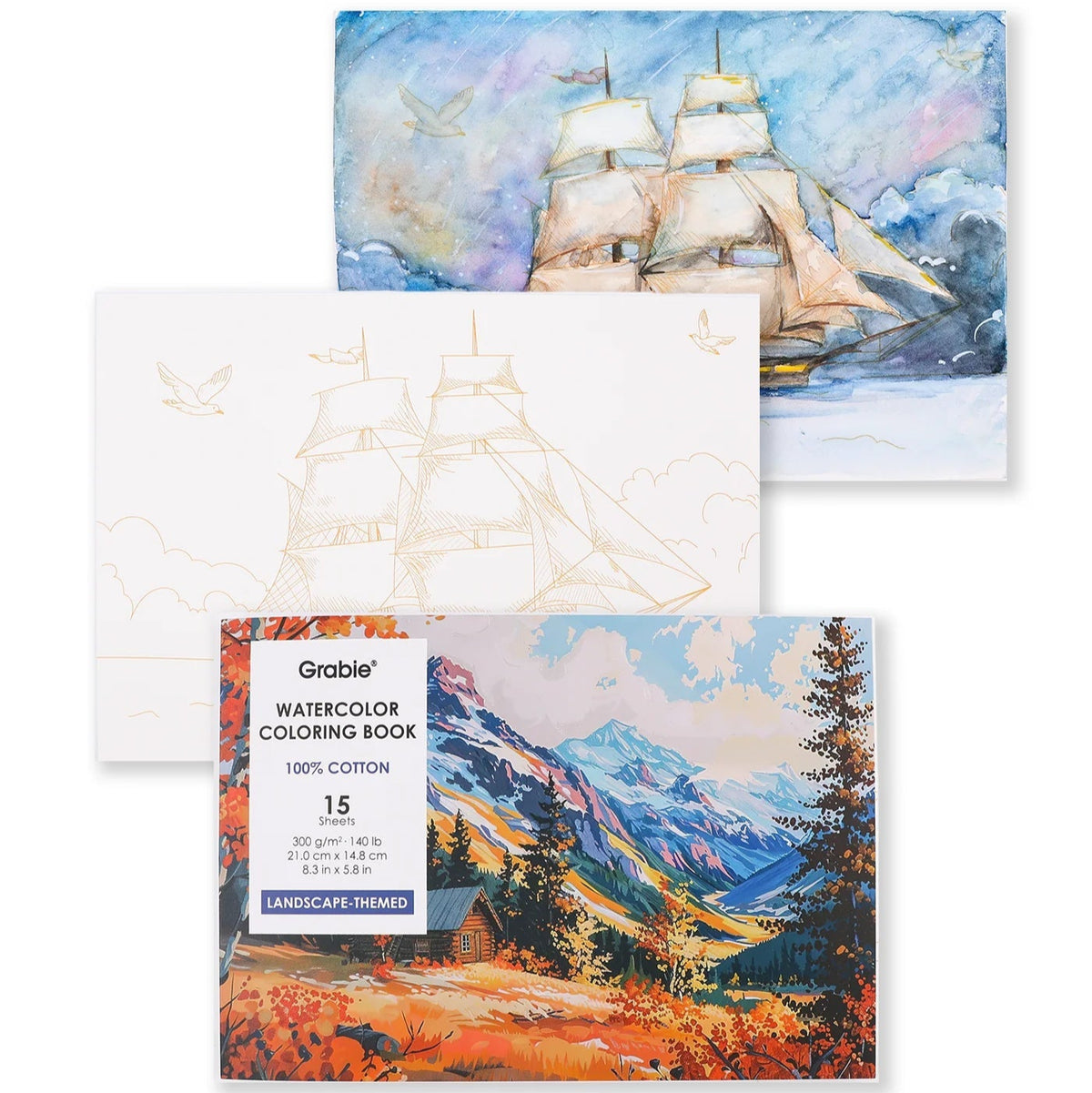 Watercolor Coloring Book